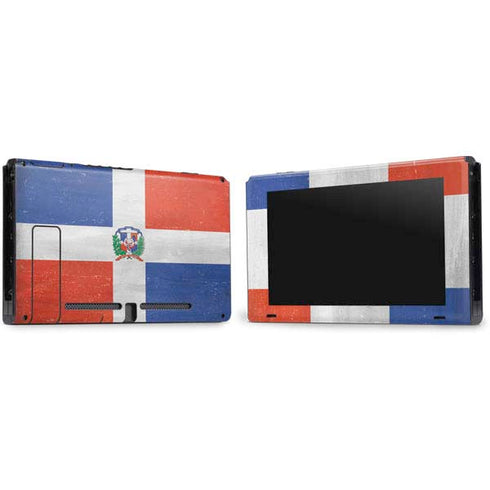 Dominican Republic Flag Faded Nintendo Switch Bundle Skin