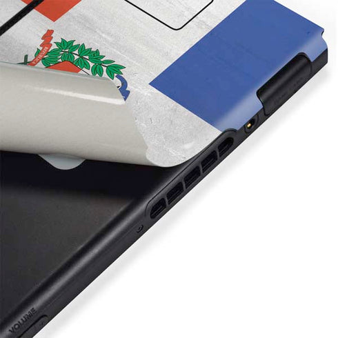 Dominican Republic Flag Faded Nintendo Switch Bundle Skin