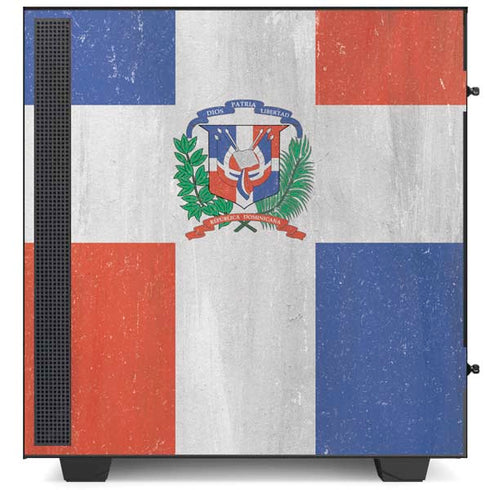 Dominican Republic Flag Faded NZXT H510 Compact ATX Mid-Tower Case Skin