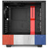 Dominican Republic Flag Faded NZXT H510 Compact ATX Mid-Tower Case Skin