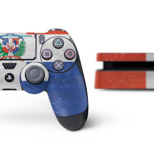 Dominican Republic Flag Faded PS4 Slim Bundle Skin