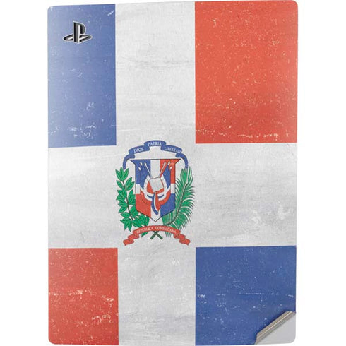 Dominican Republic Flag Faded PS5 Digital Edition Console Skin