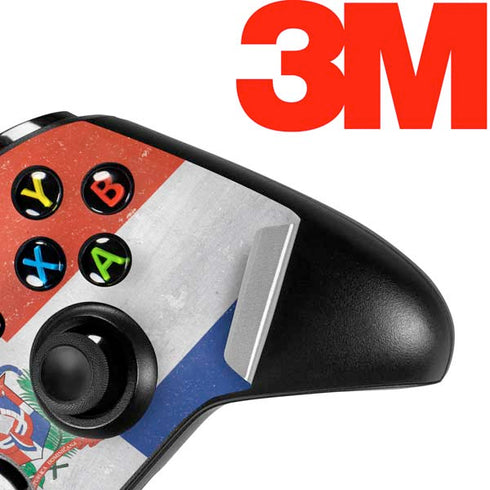 Dominican Republic Flag Faded Xbox One S Controller Skin