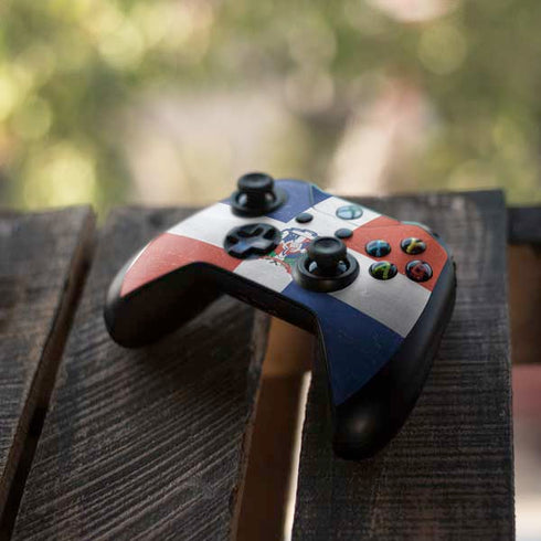 Dominican Republic Flag Faded Xbox One S Controller Skin