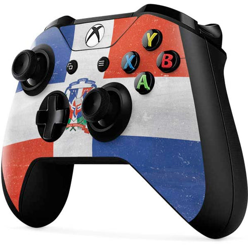 Dominican Republic Flag Faded Xbox One X Controller Skin