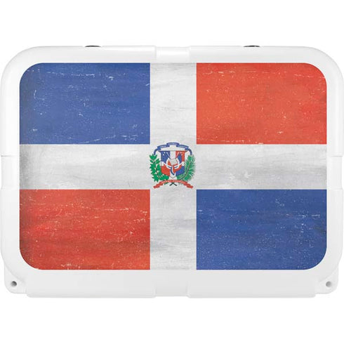 Dominican Republic Flag Faded YETI Tundra 35 Hard Cooler Skin