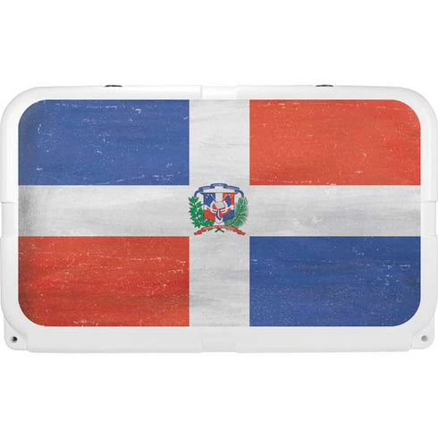 Dominican Republic Flag Faded YETI Tundra 45 Hard Cooler Skin