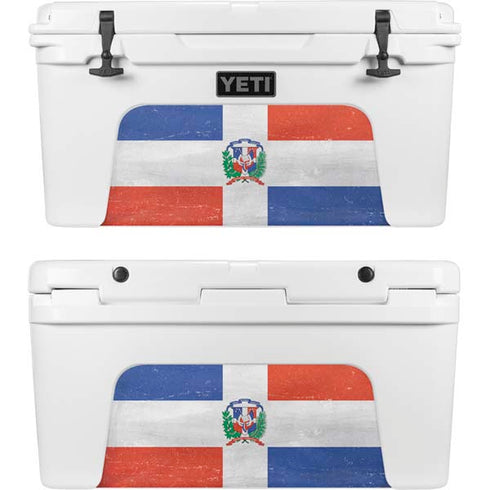 Dominican Republic Flag Faded YETI Tundra 75 Hard Cooler Skin