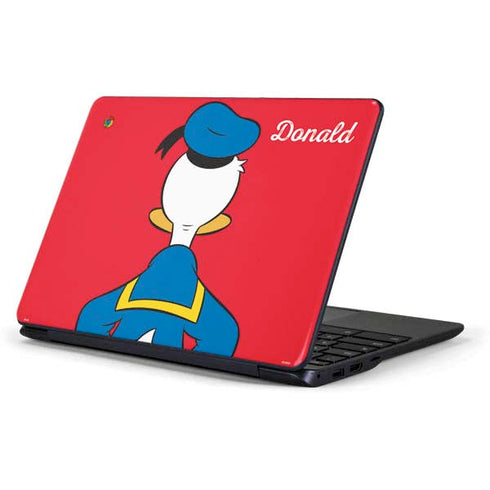 Disney Friends Donald Duck Backwards Samsung Chromebook Skin