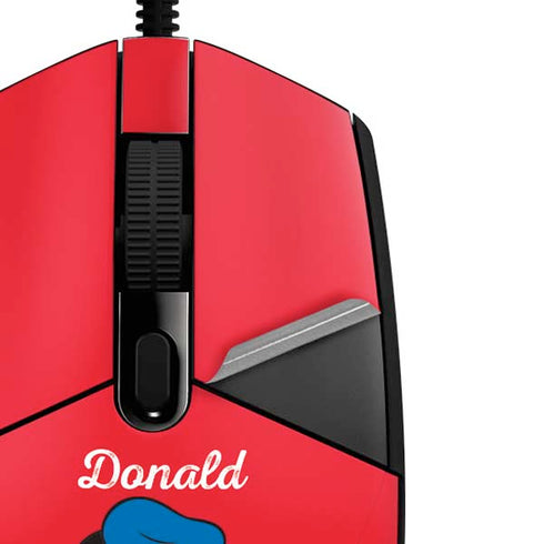 Disney Friends Donald Duck Backwards G203 Prodigy RGB Wired Gaming Mouse Skin