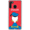Disney Friends Donald Duck Backwards Galaxy A21 Clear Case