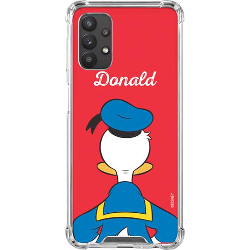 Disney Friends Donald Duck Backwards Galaxy A32 5G Clear Case
