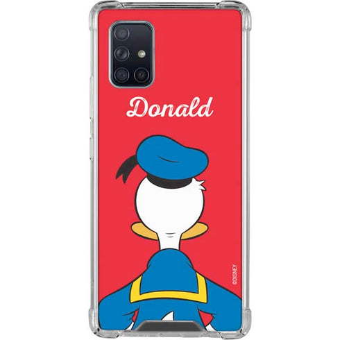 Disney Friends Donald Duck Backwards Galaxy A71 5G Clear Case
