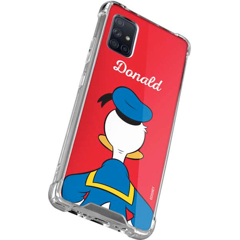 Disney Friends Donald Duck Backwards Galaxy A71 5G Clear Case