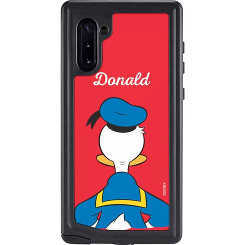 Disney Friends Donald Duck Backwards Galaxy Note 10 Waterproof Case