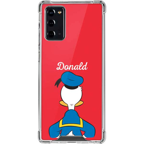 Disney Friends Donald Duck Backwards Galaxy Note20 5G Clear Case