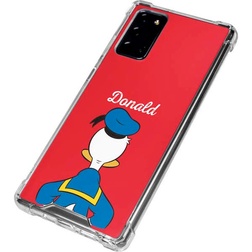 Disney Friends Donald Duck Backwards Galaxy Note20 5G Clear Case