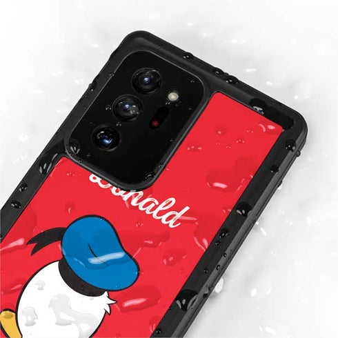Disney Friends Donald Duck Backwards Galaxy Note20 Ultra 5G Waterproof Case