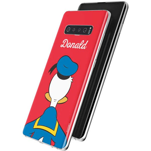 Disney Friends Donald Duck Backwards Galaxy S10 Plus Skin