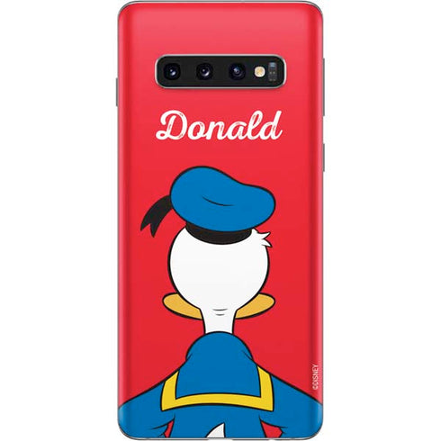 Disney Friends Donald Duck Backwards Galaxy S10 Skin