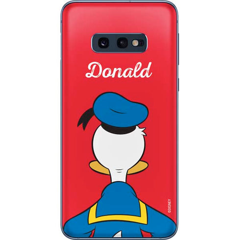 Disney Friends Donald Duck Backwards Galaxy S10e Skin