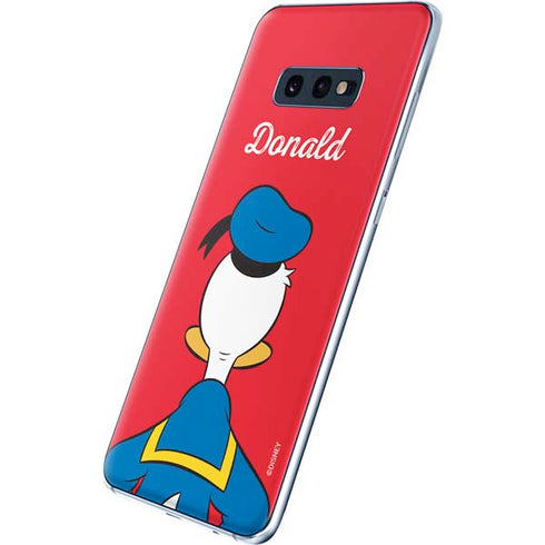 Disney Friends Donald Duck Backwards Galaxy S10e Skin