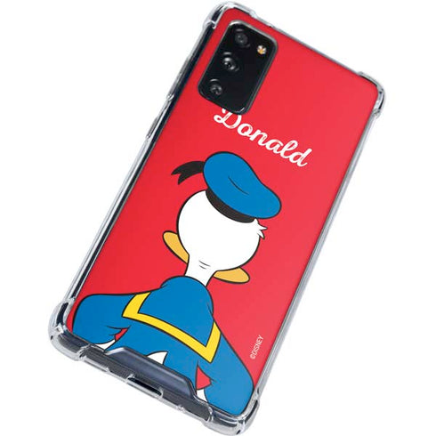 Disney Friends Donald Duck Backwards Galaxy S20 FE Clear Case