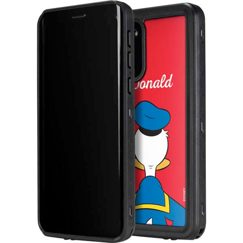 Disney Friends Donald Duck Backwards Galaxy S20 Plus Waterproof Case