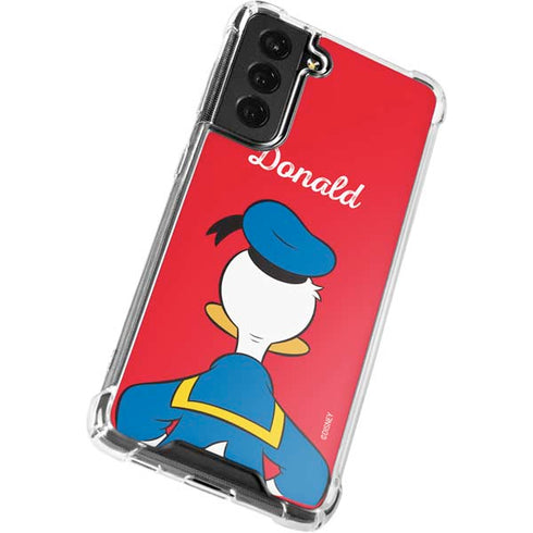 Disney Friends Donald Duck Backwards Galaxy S21 FE Clear Case
