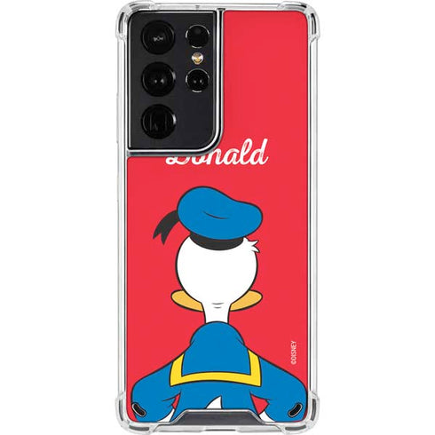 Disney Friends Donald Duck Backwards Galaxy S21 Ultra 5G Clear Case