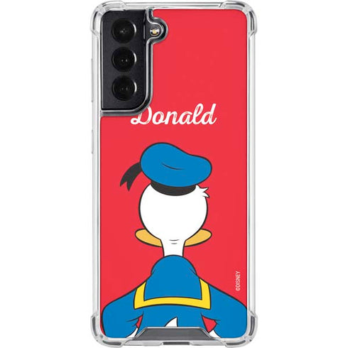 Disney Friends Donald Duck Backwards Galaxy S22 Clear Case