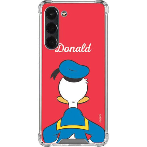 Disney Friends Donald Duck Backwards Galaxy S23 Plus Clear Case