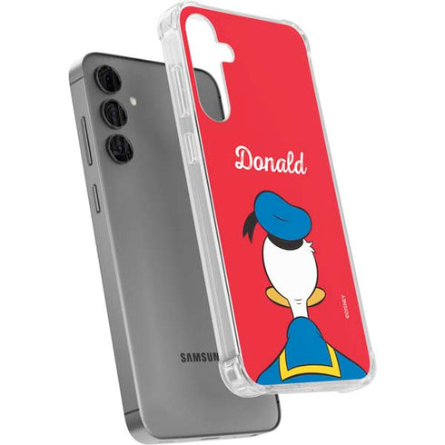 Disney Friends Donald Duck Backwards Galaxy S24 Plus Clear Case