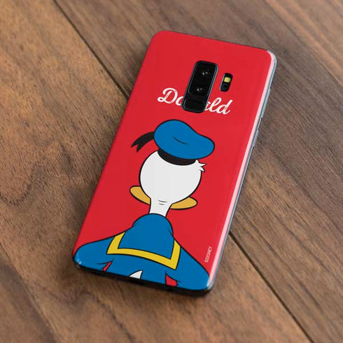 Disney Friends Donald Duck Backwards Galaxy S9 Plus Skin