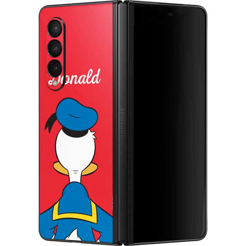Disney Friends Donald Duck Backwards Galaxy Z Fold3 5G Skin