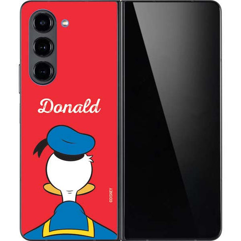 Disney Friends Donald Duck Backwards Galaxy Z Fold5 5G Skin