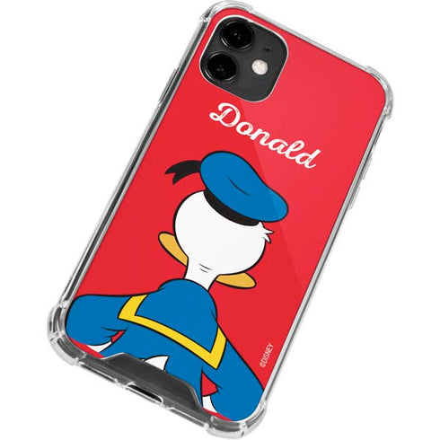 Disney Friends Donald Duck Backwards iPhone 12 Clear Case