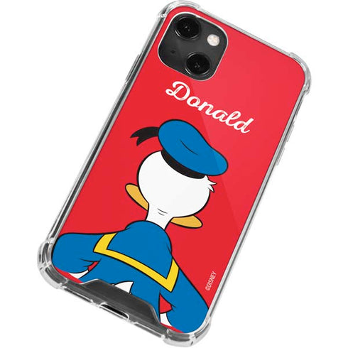 Disney Friends Donald Duck Backwards iPhone 13 Mini Clear Case