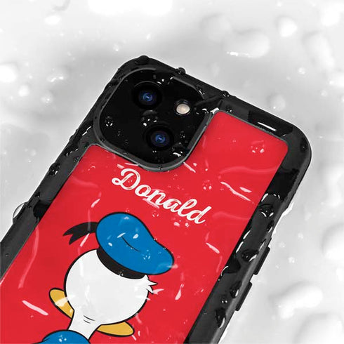 Disney Friends Donald Duck Backwards iPhone 13 Mini Waterproof Case
