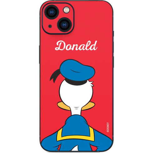 Disney Friends Donald Duck Backwards iPhone 14 Plus Skin