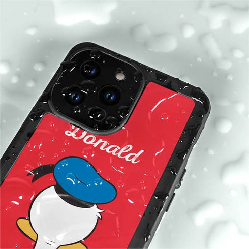 Disney Friends Donald Duck Backwards iPhone 14 Pro Max Waterproof Case