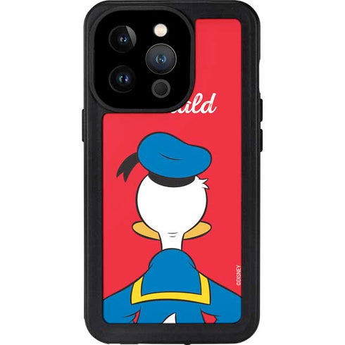 Disney Friends Donald Duck Backwards iPhone 14 Pro Waterproof Case