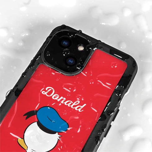 Disney Friends Donald Duck Backwards iPhone 15 Plus Waterproof Case