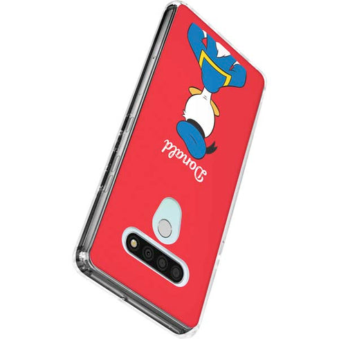 Disney Friends Donald Duck Backwards LG Stylo 6 Clear Case