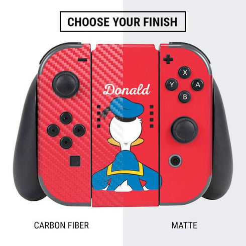 Disney Friends Donald Duck Backwards Nintendo Switch Bundle Skin