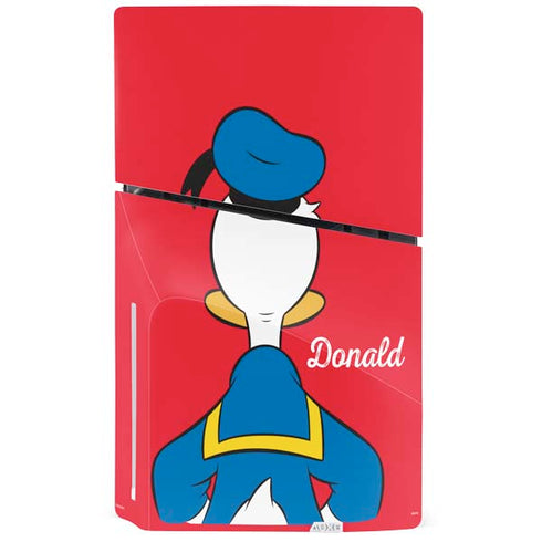 Disney Friends Donald Duck Backwards PS5 Slim Disk Console Skin