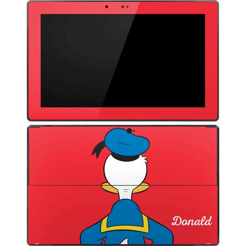 Disney Friends Donald Duck Backwards Surface Pro Tablet Skin