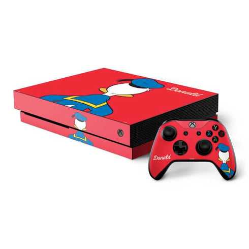 Disney Friends Donald Duck Backwards Xbox One X Bundle Skin