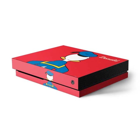 Disney Friends Donald Duck Backwards Xbox One X Console Skin