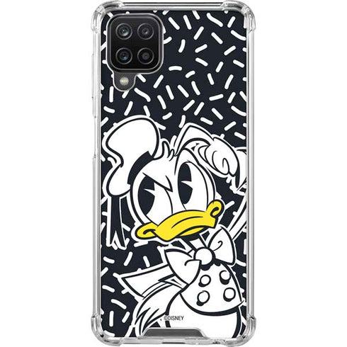 Disney Friends Donald Duck Thinking Galaxy A12 Clear Case